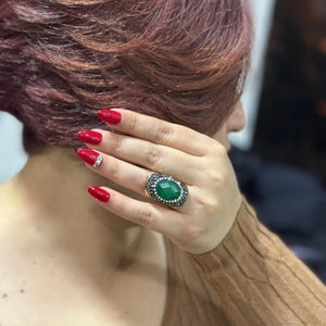 Bague VICTORIA avec Pierre Naturelle - KASANEL