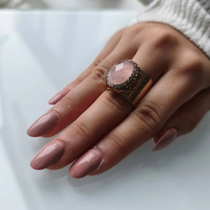 Bague VICTORIA avec Pierre Naturelle - KASANEL