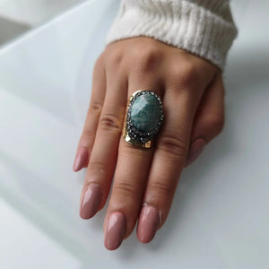 Bague VICTORIA avec Pierre Naturelle - KASANEL