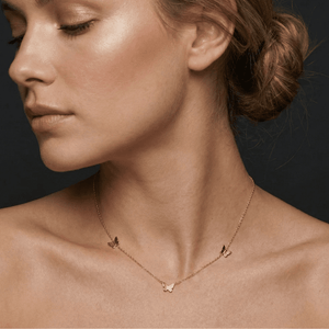 Collier Trois Papillons AURA Argent 925 - KASANEL