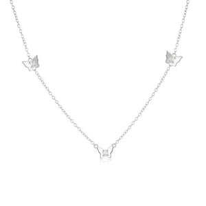 Collier Trois Papillons AURA Argent 925 - KASANEL