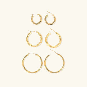 Set de 3 Créoles ORBIA Acier Inoxydable - KASANEL