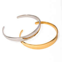 Essential Cuff – Minimalist Gold & Silver Bangles