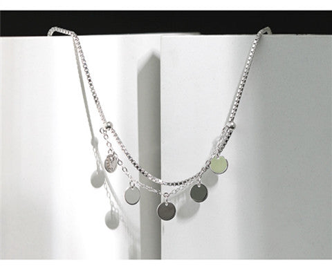 Dalia Disc Bracelet – 925 Sterling Silver