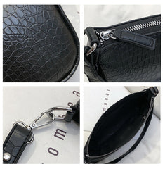 Eclipse Croco Baguette – Zipper & Croc Texture