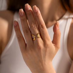 Loop Ring – Stainless Steel, Gold Finish