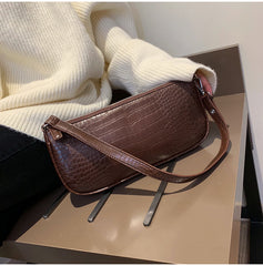 Eclipse Croco Baguette – Zipper & Croc Texture
