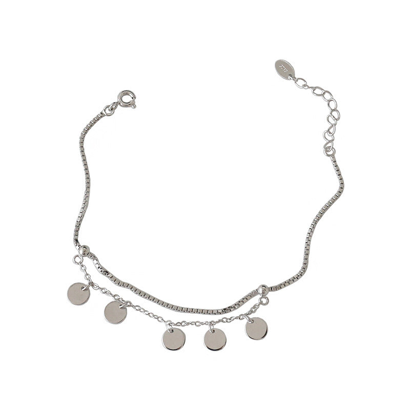 Dalia Disc Bracelet – 925 Sterling Silver