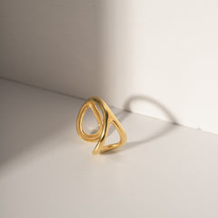 Loop Ring – Stainless Steel, Gold Finish