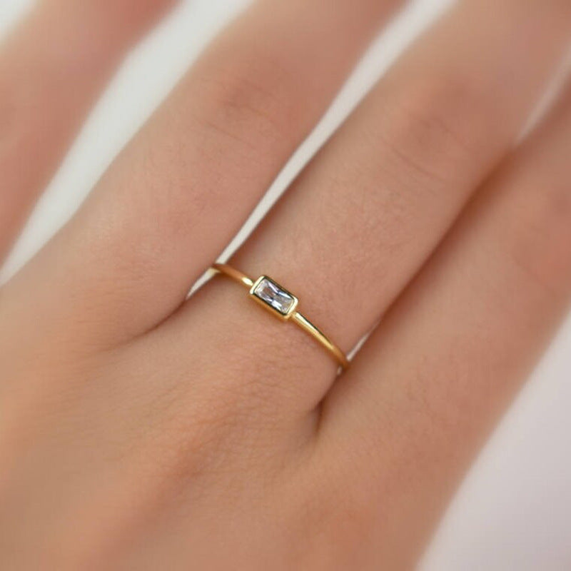 Bague BAGUETTE ESSENTIAL - Minimalisme Géométrique