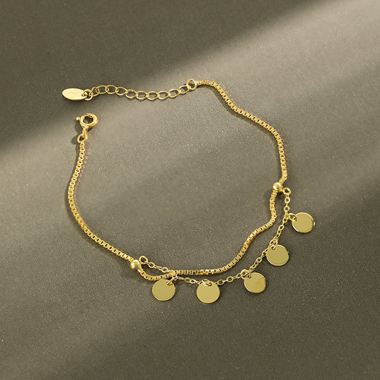 Dalia Disc Bracelet – 925 Sterling Silver