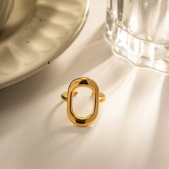 Aura Ring – Stainless Steel, Gold Finish
