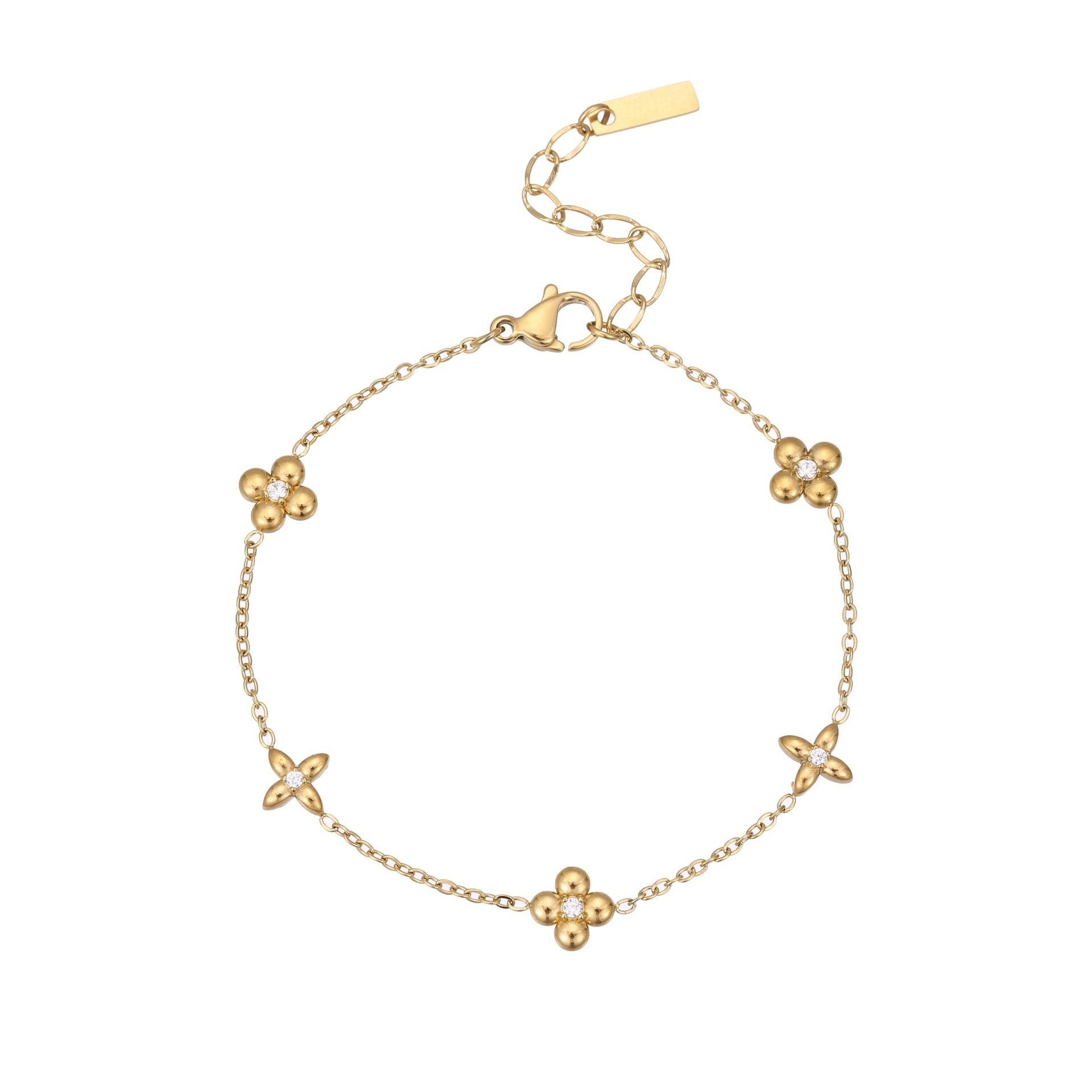 Celeste Bracelet – 18K Gold or Silver Finish, Stainless Steel
