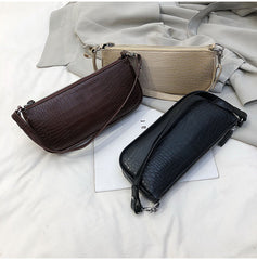 Eclipse Croco Baguette – Zipper & Croc Texture