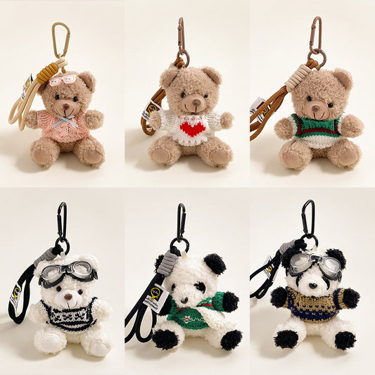 Mini Bear Charm – Plush Keychain