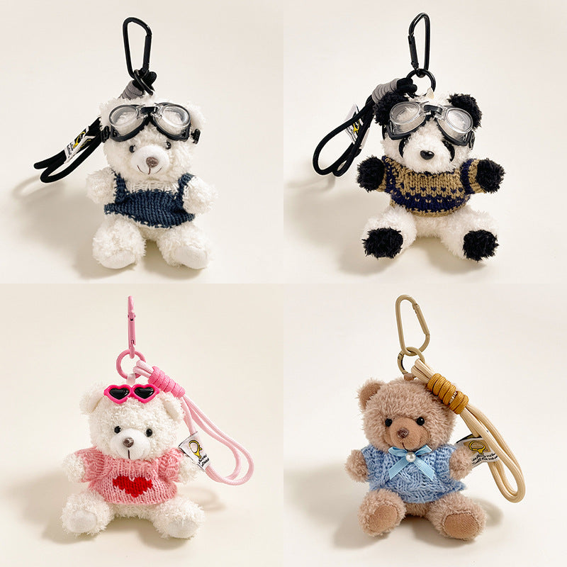 Mini Bear Charm – Plush Keychain