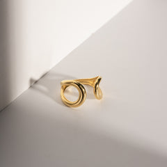 Loop Ring – Stainless Steel, Gold Finish