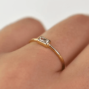 Bague BAGUETTE ESSENTIAL - Minimalisme Géométrique - KASANEL