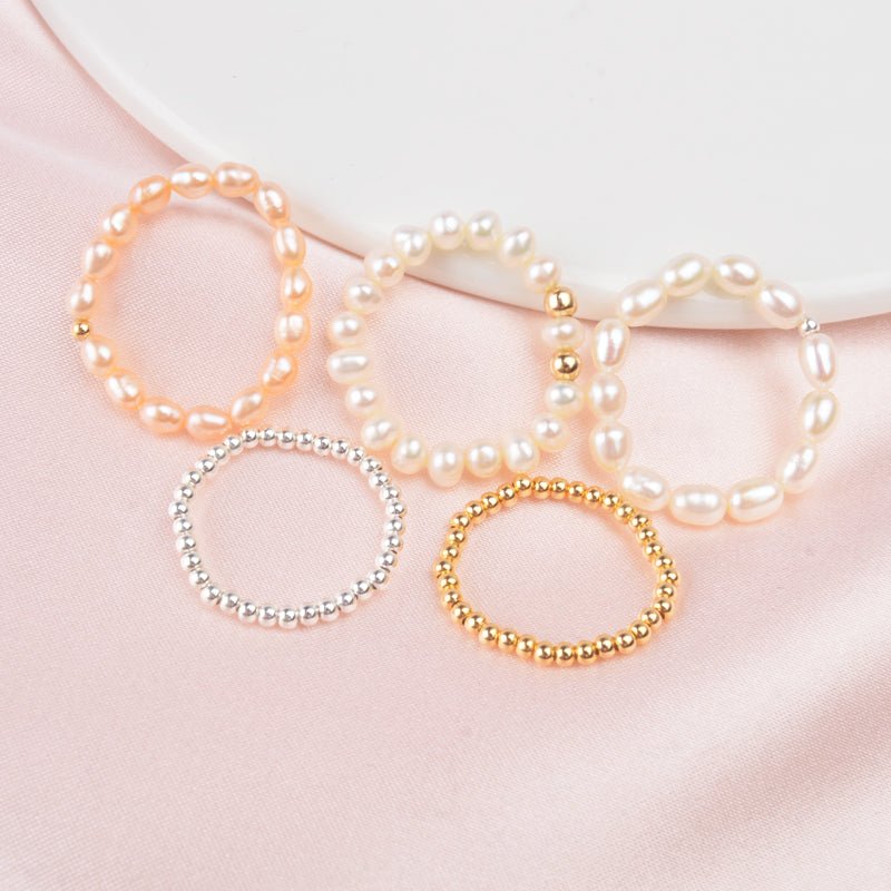 Bague PERLE BOHÈME - Perles d'Eau Douce & Argent - KASANEL