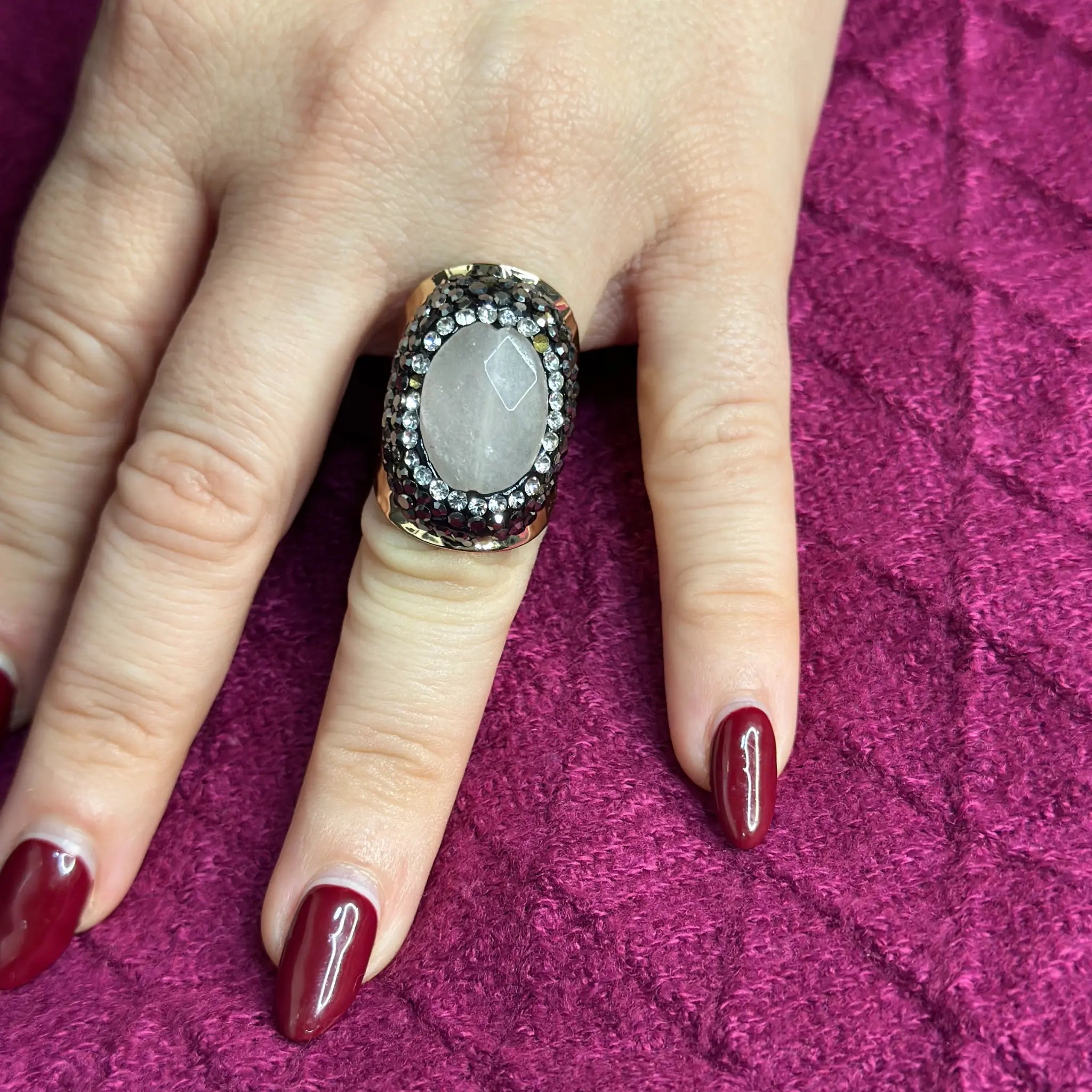 Bague VICTORIA avec Pierre Naturelle - KASANEL