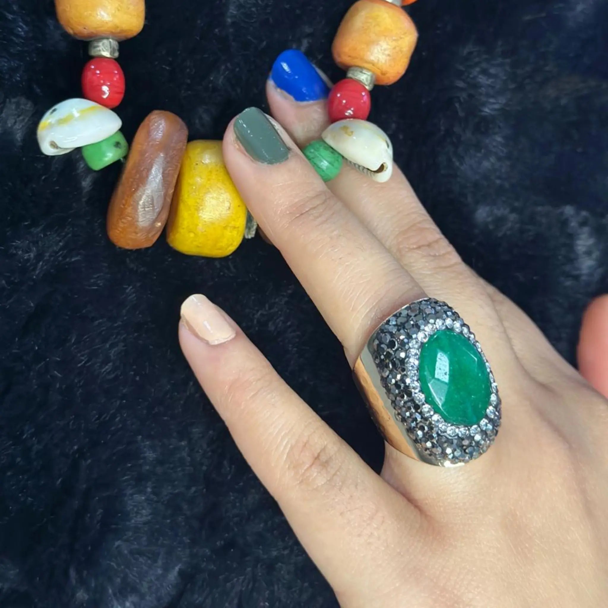 Bague VICTORIA avec Pierre Naturelle - KASANEL