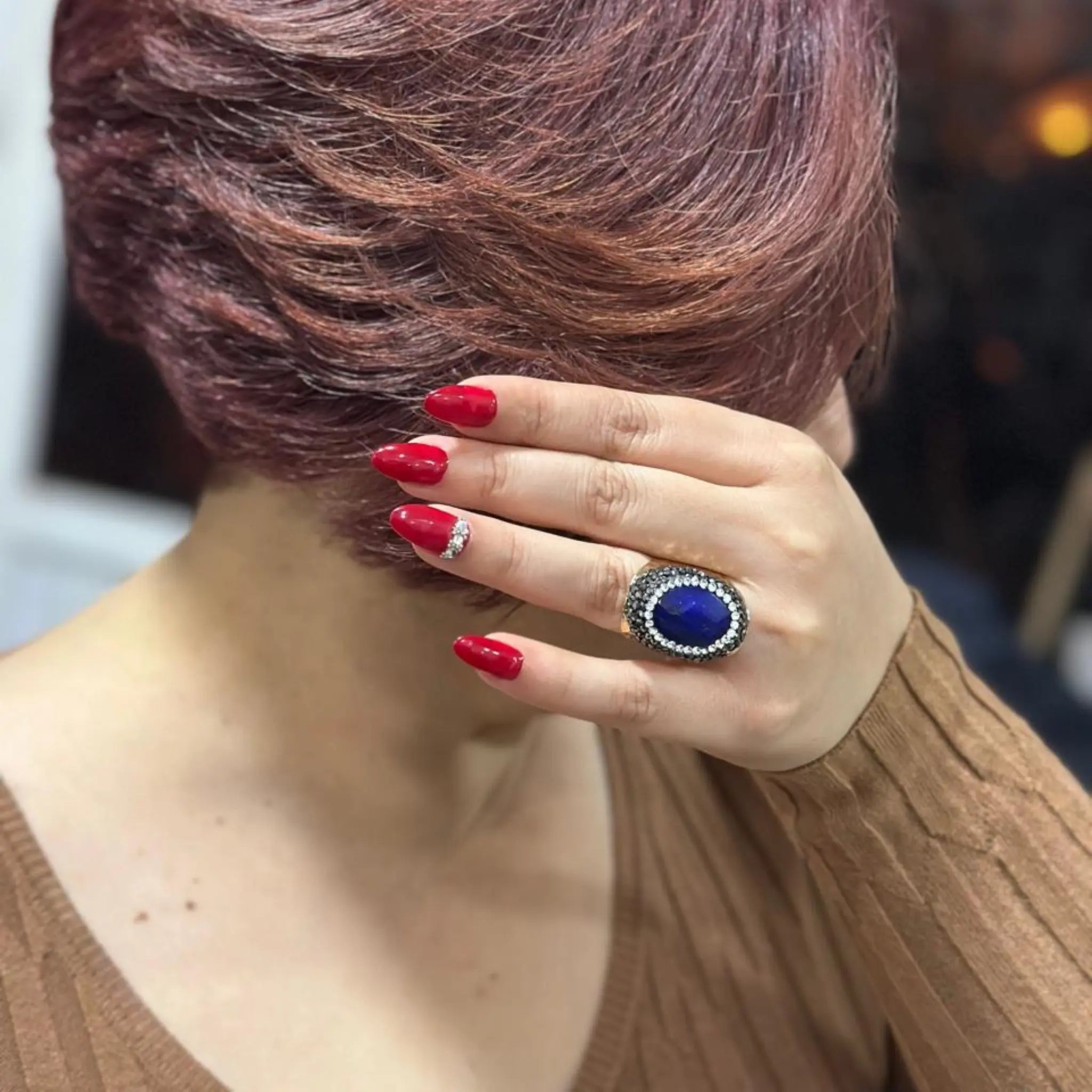 Bague VICTORIA avec Pierre Naturelle - KASANEL