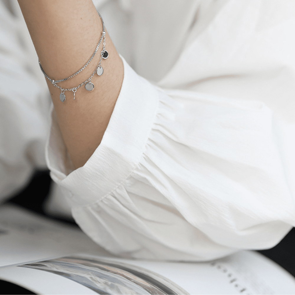 Bracelet Gouttes LUNARIA Argent 925 - KASANEL