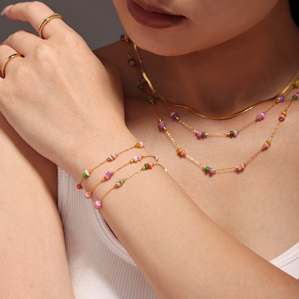 Collier Set DUO PIERRES FINES - KASANEL