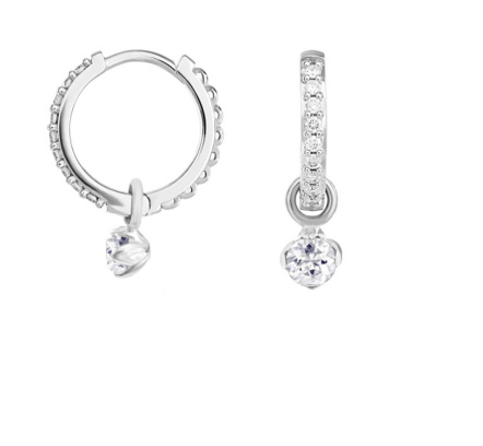 Mini-Créoles Pendante AURELIA Argent 925