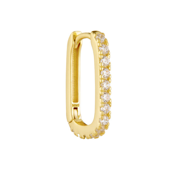 Mini-Créoles ARC PAVÉ LUXE Argent 925