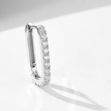 Mini-Créoles ARC PAVÉ LUXE Argent 925