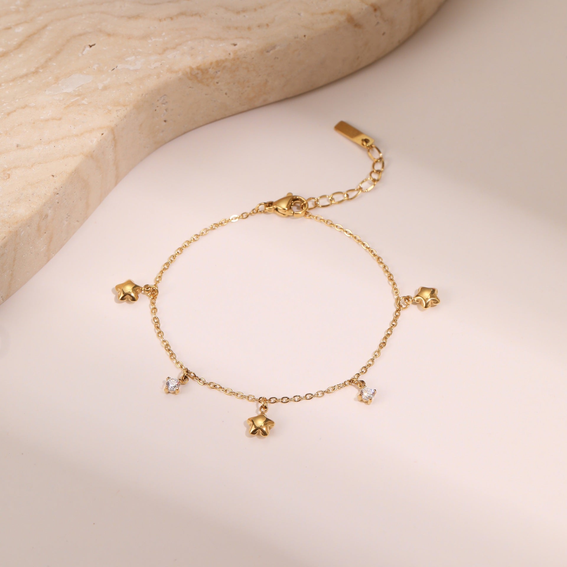 Celeste Bracelet – 18K Gold or Silver Finish, Stainless Steel