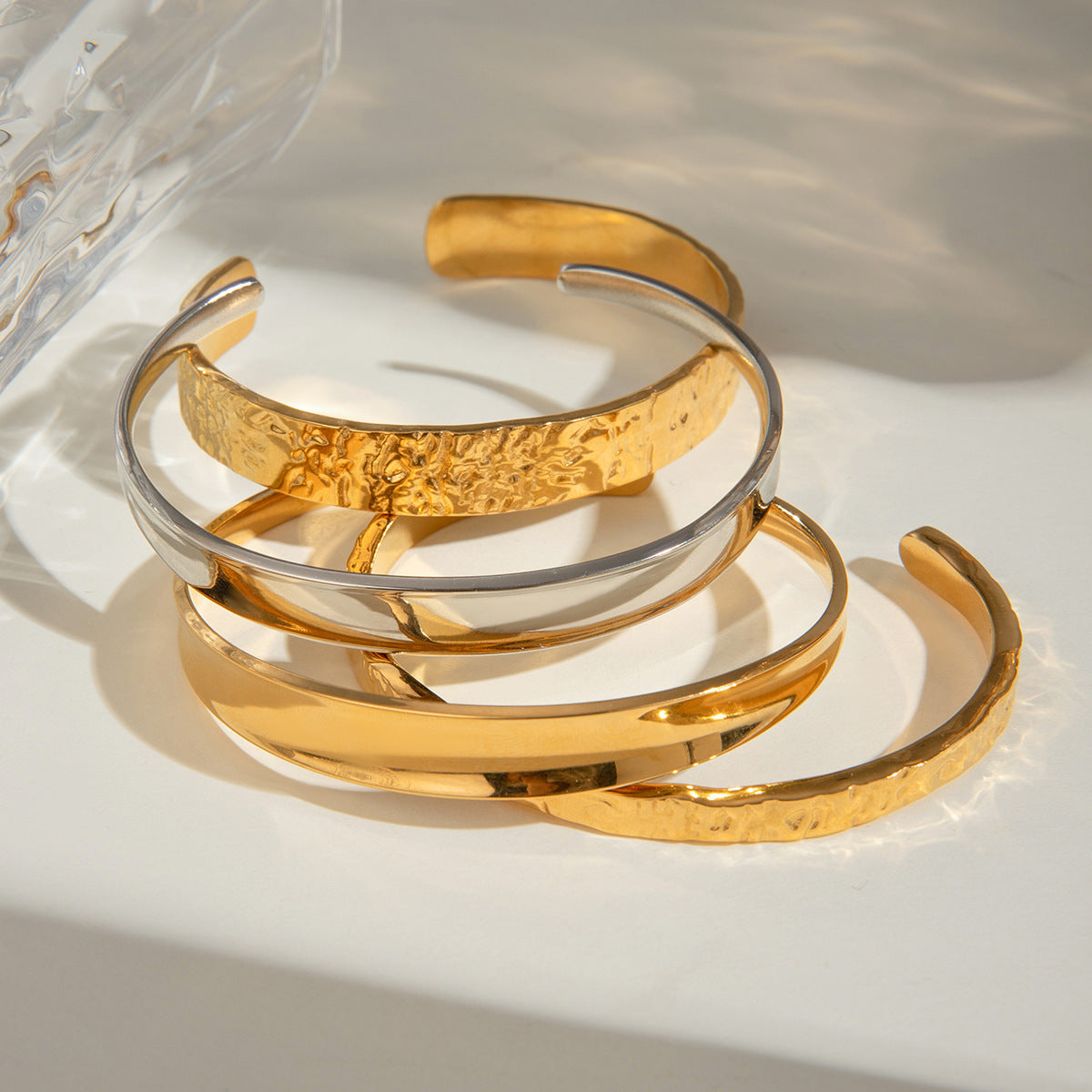 Essential Cuff – Minimalist Gold & Silver Bangles