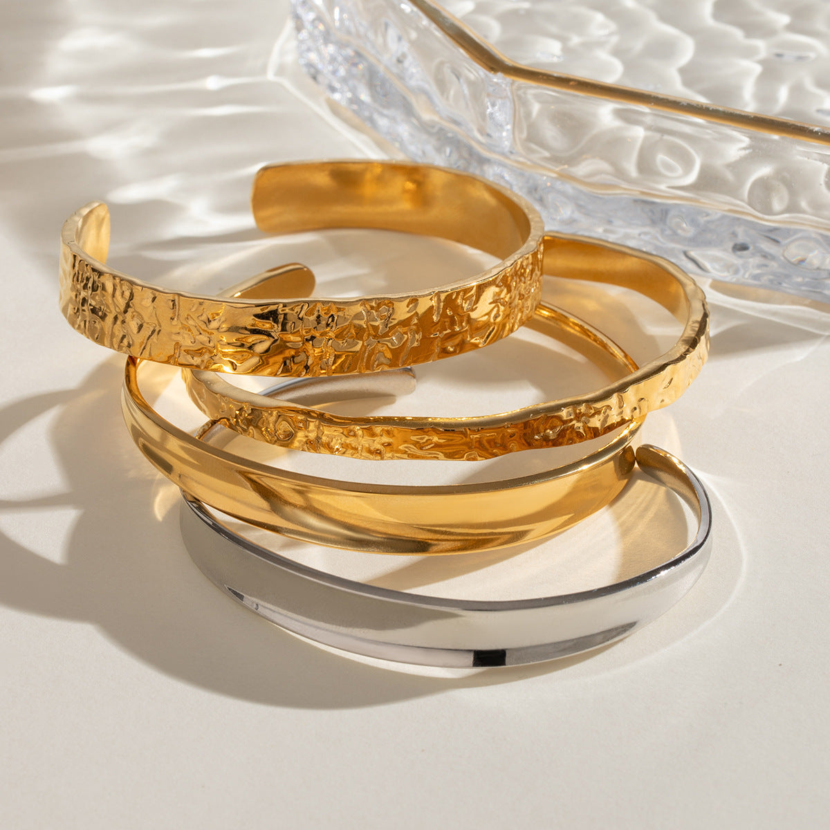 Essential Cuff – Minimalist Gold & Silver Bangles