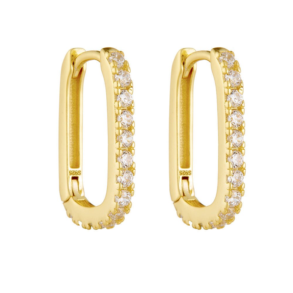 Mini - Créoles ARC PAVÉ LUXE Argent 925 - KASANEL