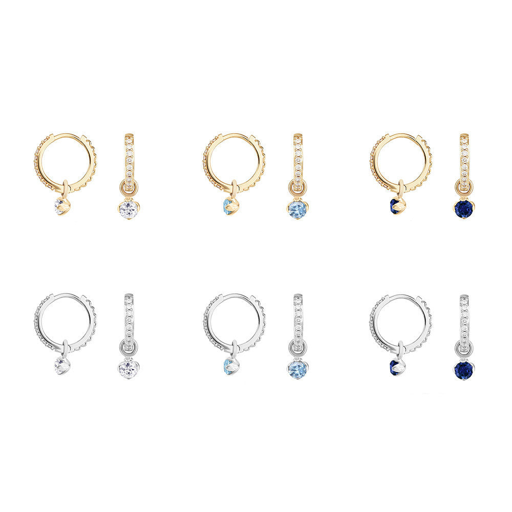 Mini-Créoles Pendante AURELIA Argent 925 – Image 3