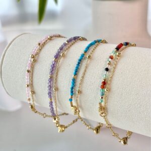 Bracelet Duo Gemmes LUMIÈRE