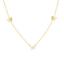 Collier Trois Papillons AURA Argent 925 - Doré