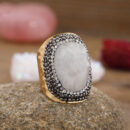 Bague Pierre Naturelle GAIA PRIMA - White Moonstone