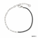 Bracelet Maillons LUMEN - Noir