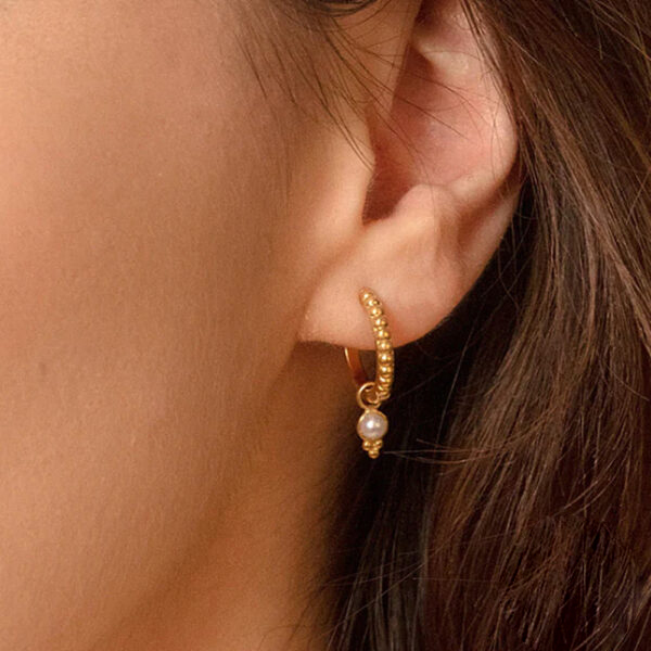 Mini-Créoles Pendante AURELIA Argent 925 – Image 2